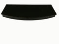 60 X 30 Arched Black Granite Hearth Lip and filled (Aprox. 80mm Thick)