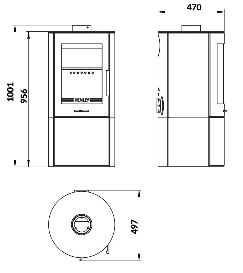 Geneva Logstore 5kW Wood Burning (Eco)