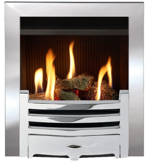 Gazco Box Profil Frame - Polished Steel effect