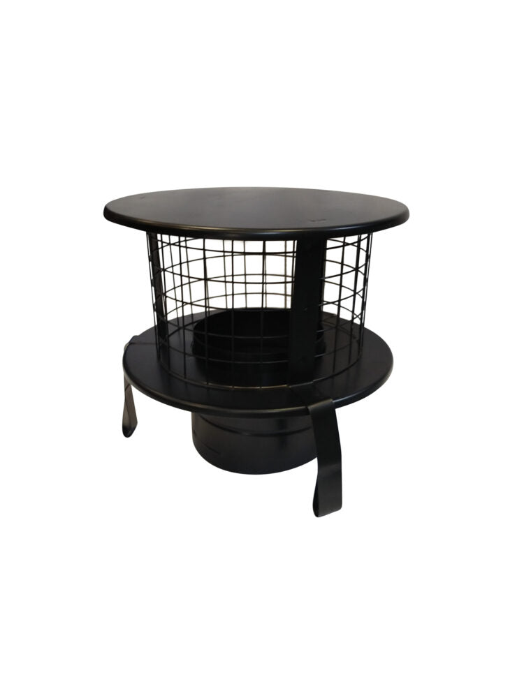Pot Hanger 6" with Rain Cap "Screwfit" Black