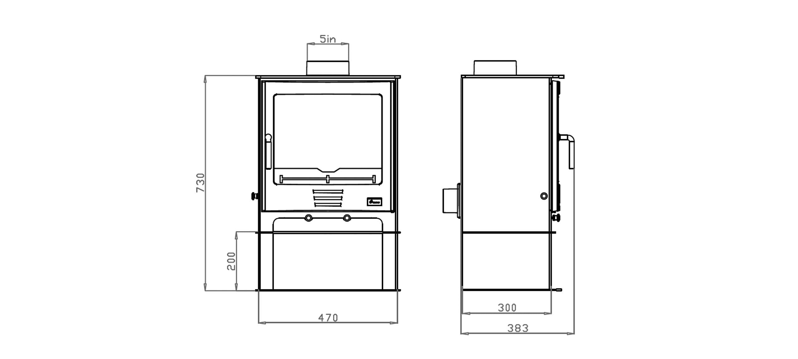 Henley Severn 5kW Logstore