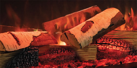 Gazco Avanti 150RW Silver Birch Log Set
