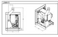 Elcofire Lima 5/7 Top Flue Kit